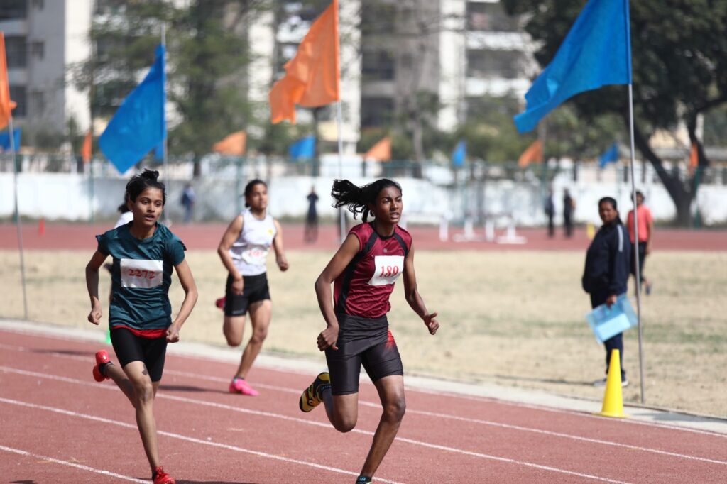 CBSC national athletics championship-2023  at Varanasi  Lydia Anika 100m bronze 12.91 seconds  200m Silver 27.51 seconds